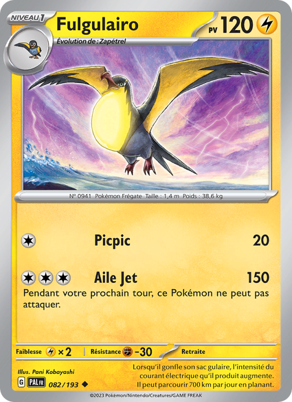 Fulgulairo 082 — Paldea Evolved (French Pokémon TCG card)