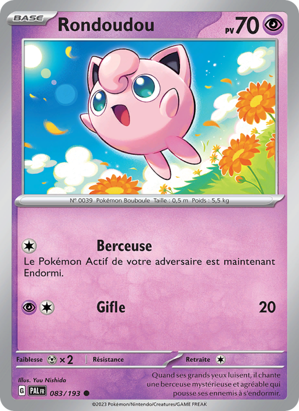 Rondoudou 083 — Paldea Evolved (French Pokémon TCG card)