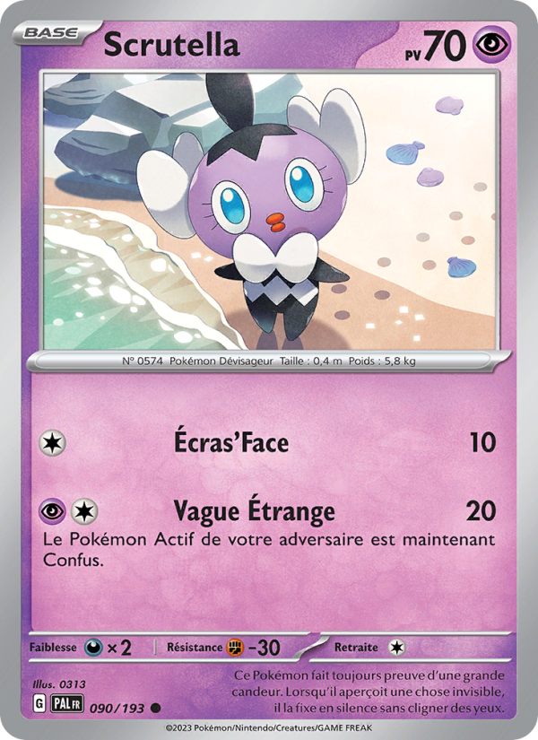 Scrutella 090 — Paldea Evolved (French Pokémon TCG card)
