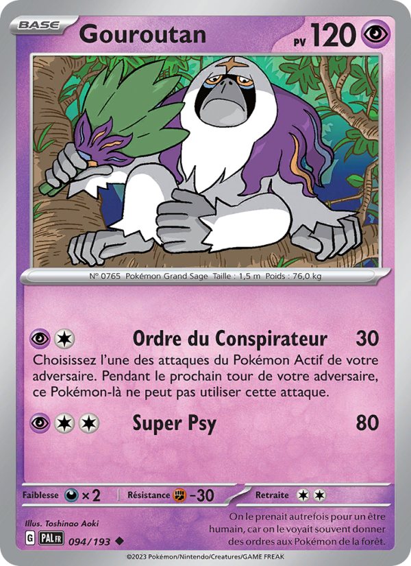 Gouroutan 094 — Paldea Evolved (French Pokémon TCG card)