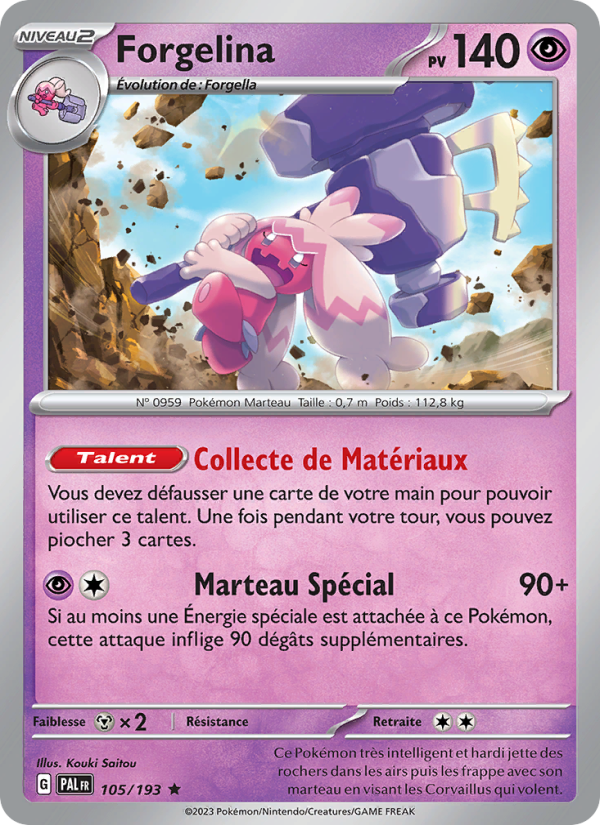 Forgelina 105 — Paldea Evolved (French Pokémon TCG card)
