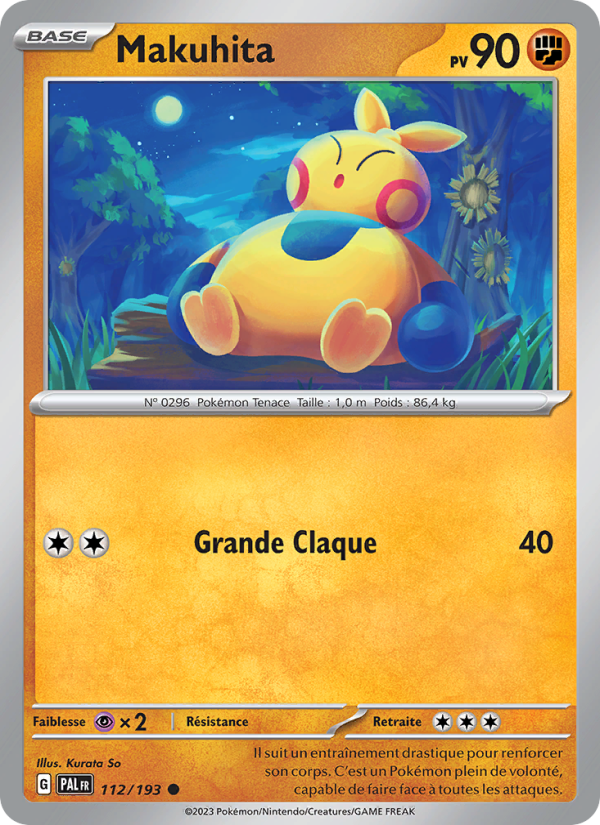 Makuhita 112 — Paldea Evolved (French Pokémon TCG card)