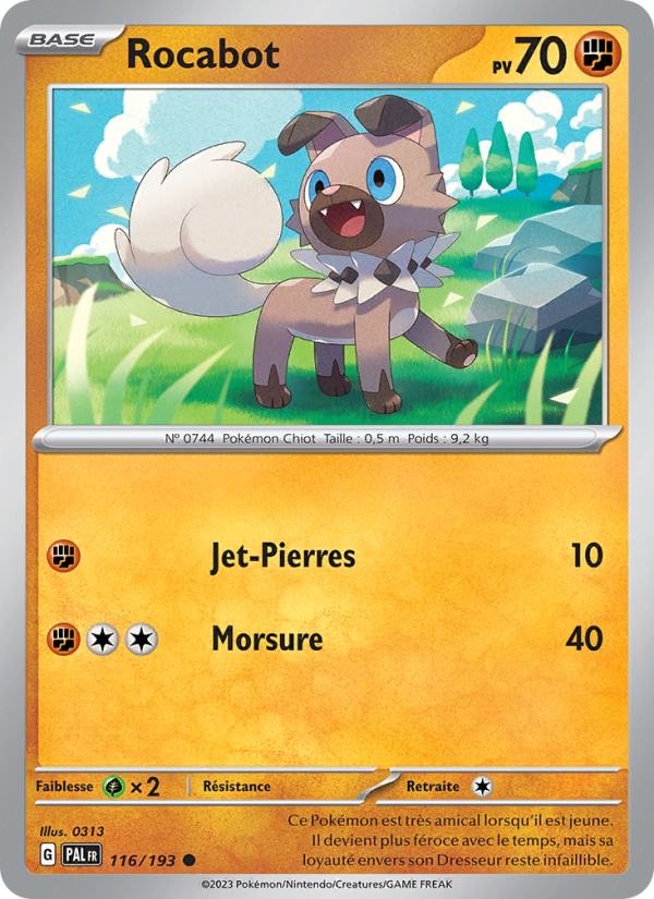 Rocabot 116 — Paldea Evolved (French Pokémon TCG card)