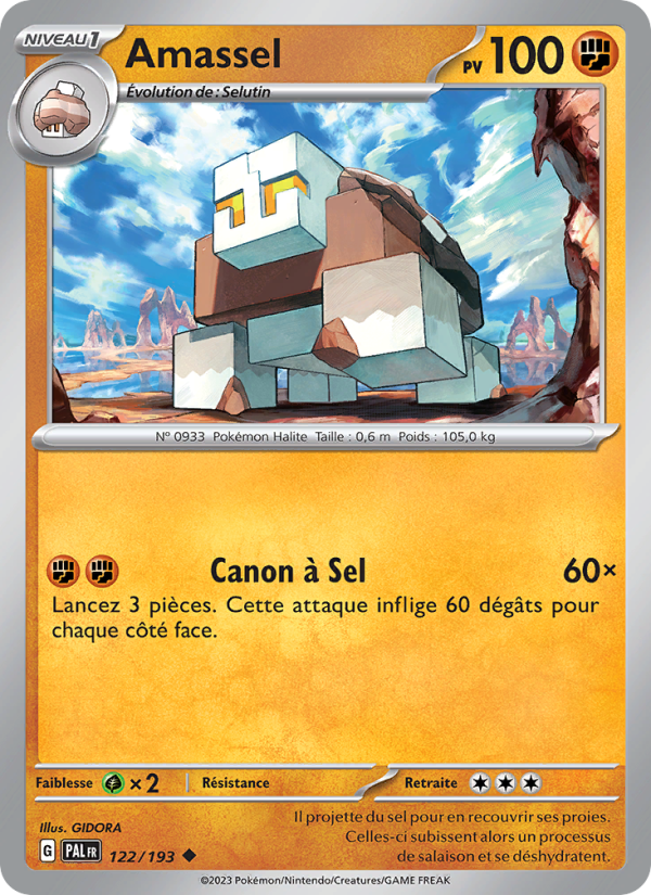 Amassel 122 — Paldea Evolved (French Pokémon TCG card)