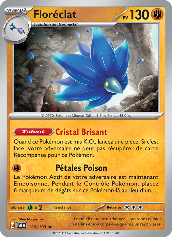 Floréclat 126 — Paldea Evolved (French Pokémon TCG card)