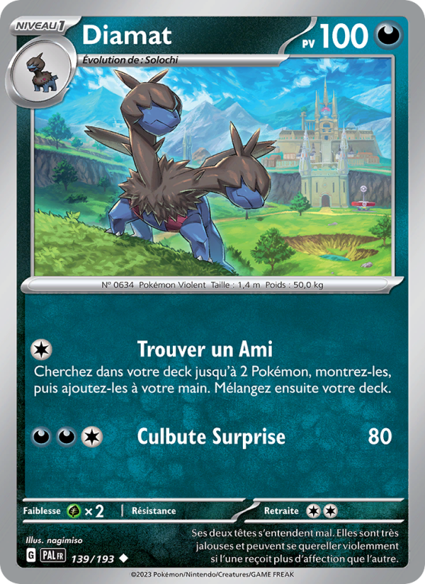 Diamat 139 — Paldea Evolved (French Pokémon TCG card)