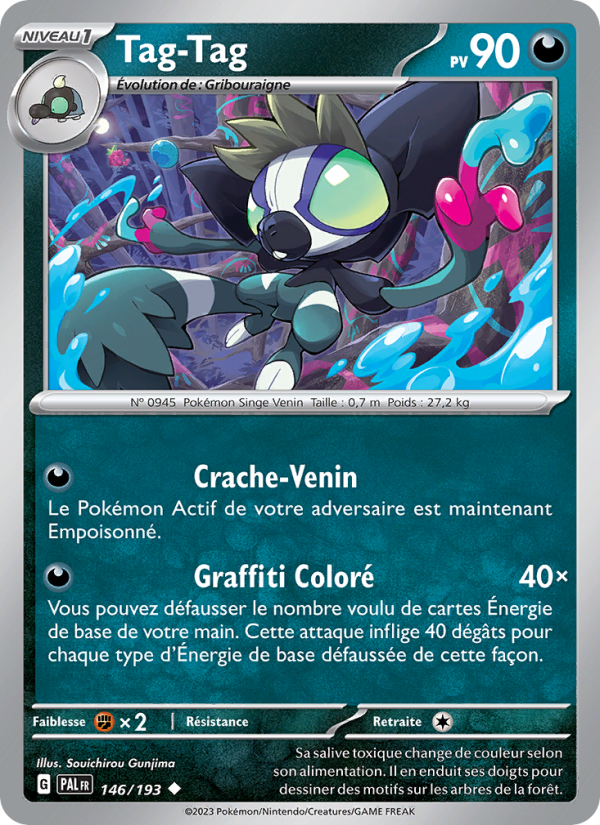 Tag-Tag 146 — Paldea Evolved (French Pokémon TCG card)