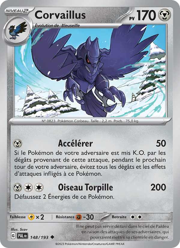 Corvaillus 148 — Paldea Evolved (French Pokémon TCG card)