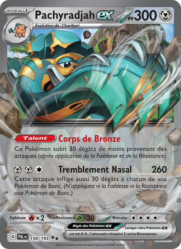 Pachyradjah-ex 150 — Paldea Evolved (French Pokémon TCG card)