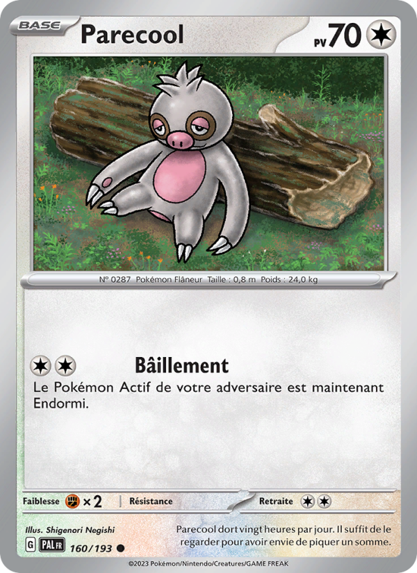 Parecool 160 — Paldea Evolved (French Pokémon TCG card)
