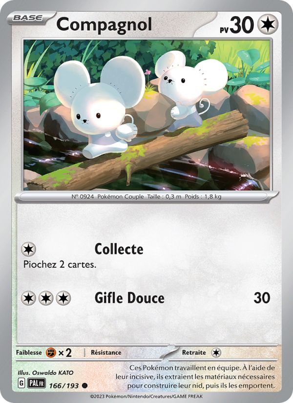 Compagnol 166 — Paldea Evolved (French Pokémon TCG card)