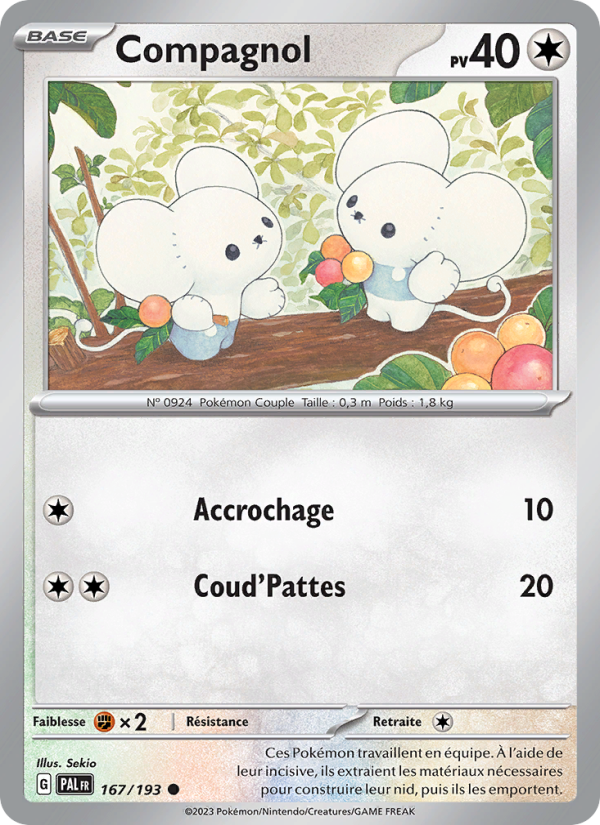 Compagnol 167 — Paldea Evolved (French Pokémon TCG card)