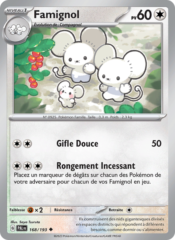Famignol 168 — Paldea Evolved (French Pokémon TCG card)
