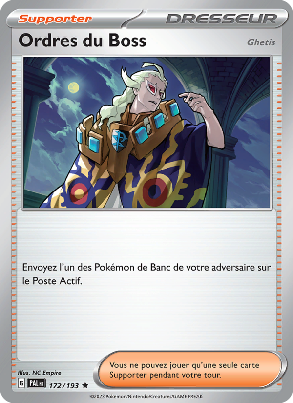 Ordres du Boss 172 — Paldea Evolved (French Pokémon TCG card)