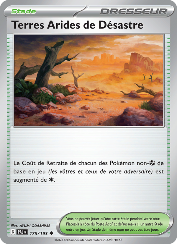 Terres Arides de Désastre 175 — Paldea Evolved (French Pokémon TCG card)