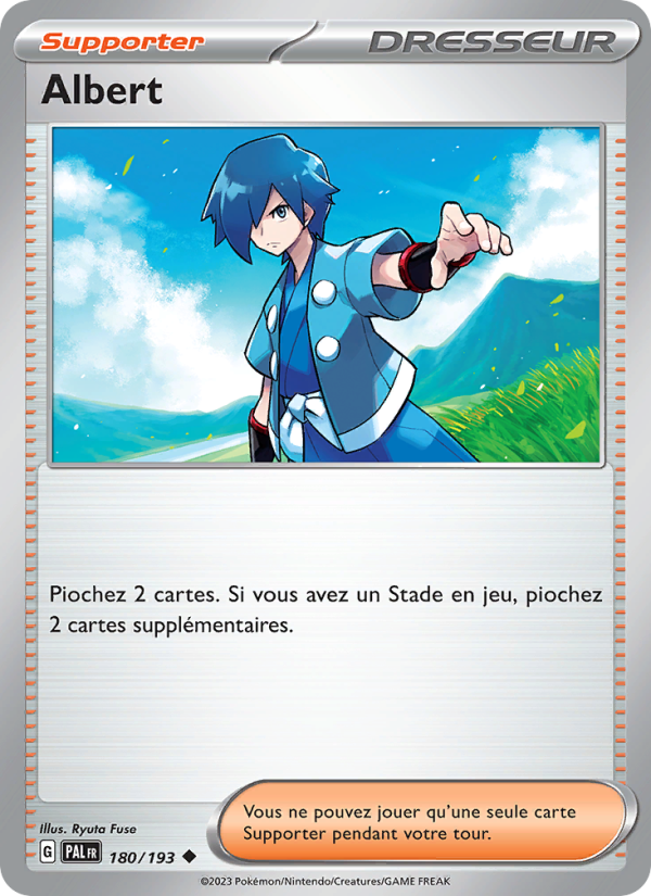 Albert 180 — Paldea Evolved (French Pokémon TCG card)