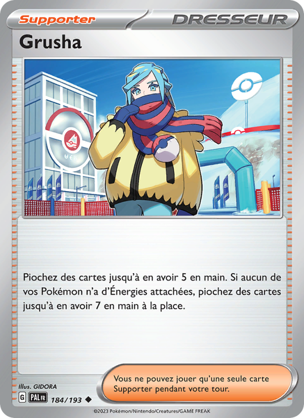 Grusha 184 — Paldea Evolved (French Pokémon TCG card)