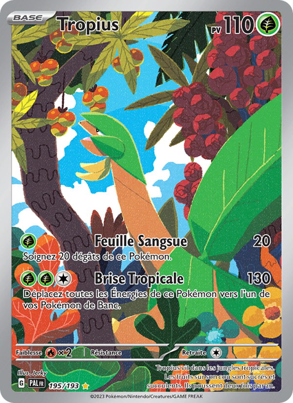Tropius 195 — Paldea Evolved (French Pokémon TCG card)