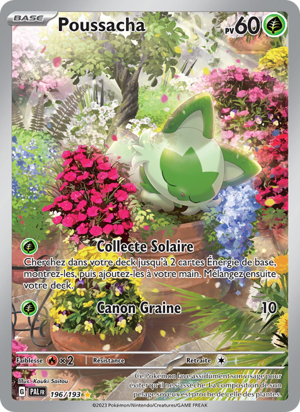 Poussacha 196 — Paldea Evolved (French Pokémon TCG card)