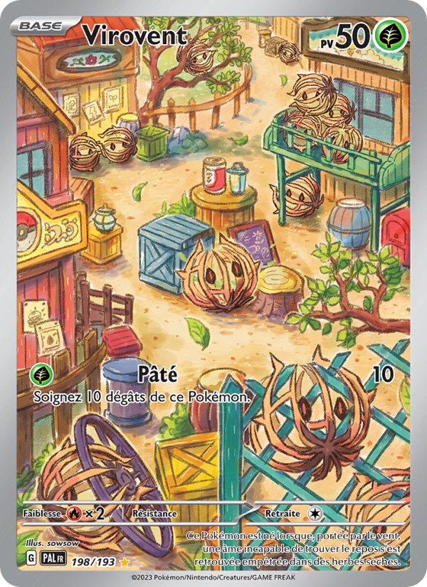 Virovent 198 — Paldea Evolved (French Pokémon TCG card)