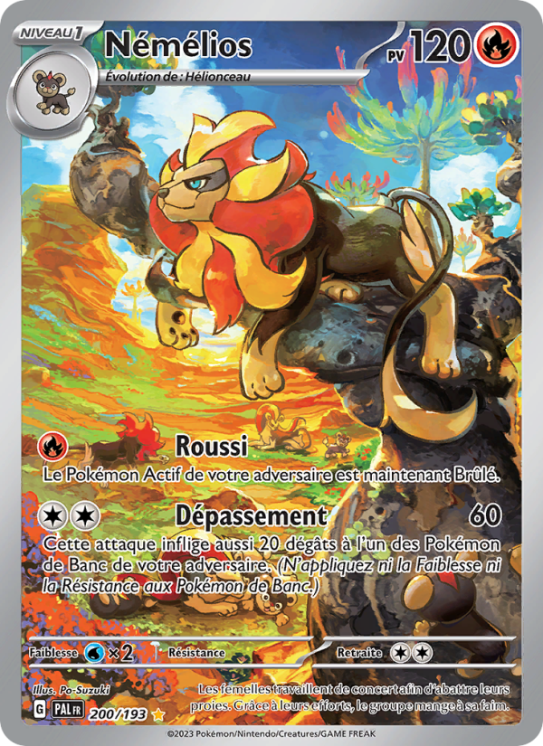 Némélios 200 — Paldea Evolved (French Pokémon TCG card)