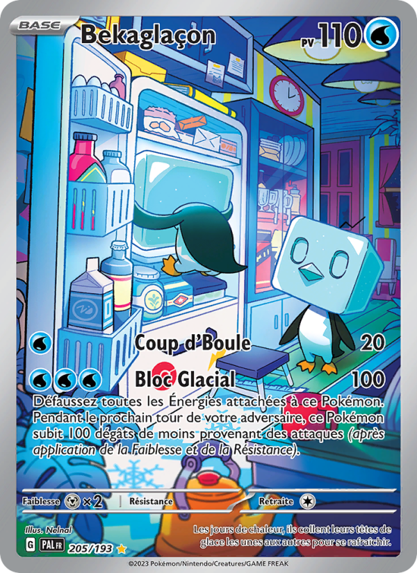 Bekaglaçon 205 — Paldea Evolved (French Pokémon TCG card)