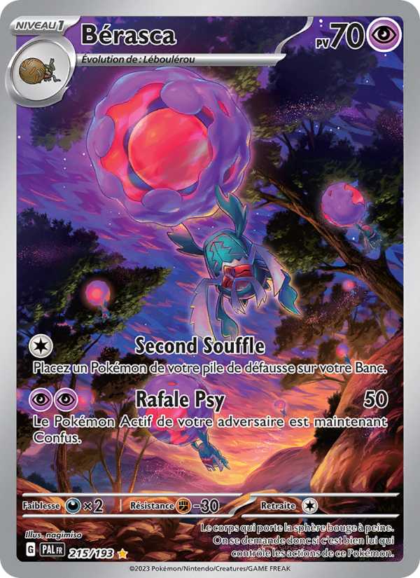 Bérasca 215 — Paldea Evolved (French Pokémon TCG card)
