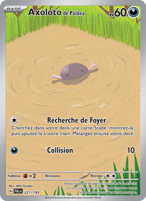 Axoloto de Paldea 221 — Paldea Evolved (French Pokémon TCG card)