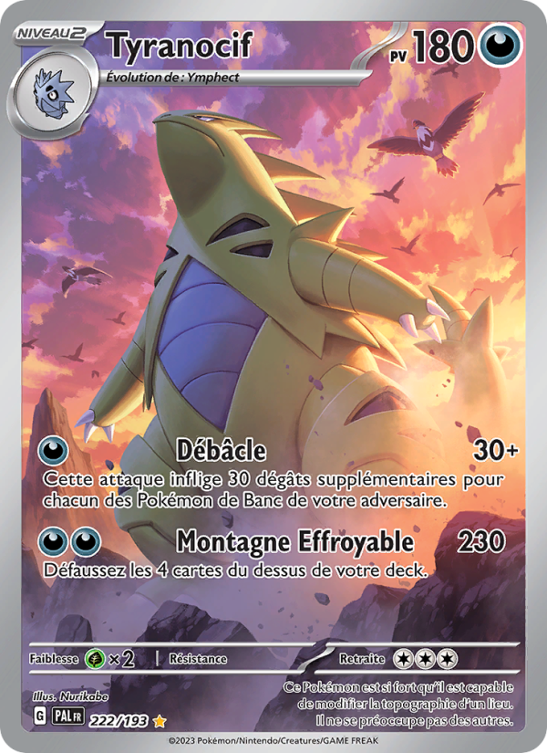 Tyranocif 222 — Paldea Evolved (French Pokémon TCG card)