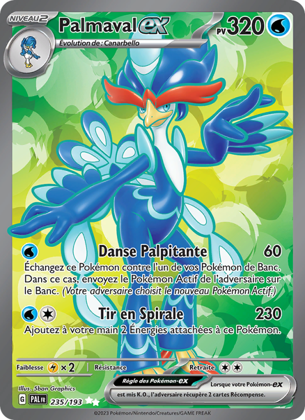 Palmaval-ex 235 — Paldea Evolved (French Pokémon TCG card)