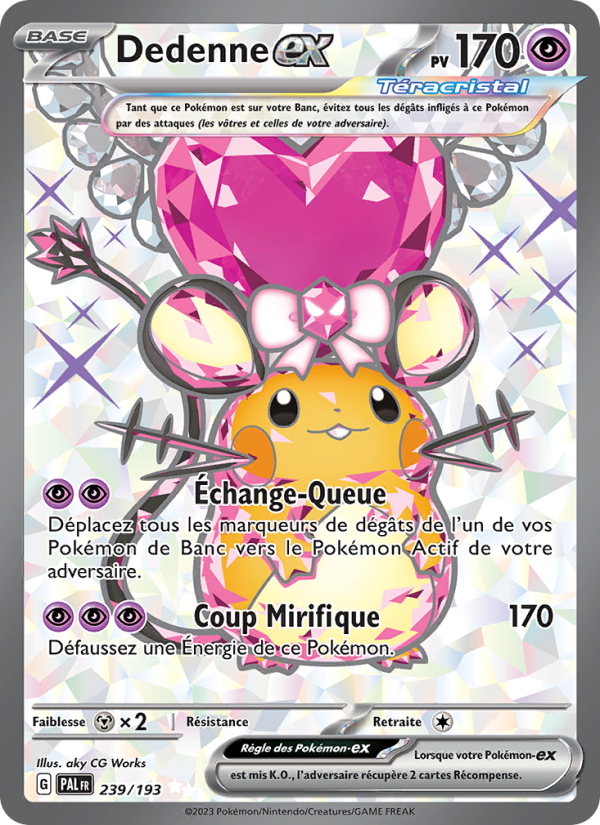 Dedenne-ex 239 — Paldea Evolved (French Pokémon TCG card)