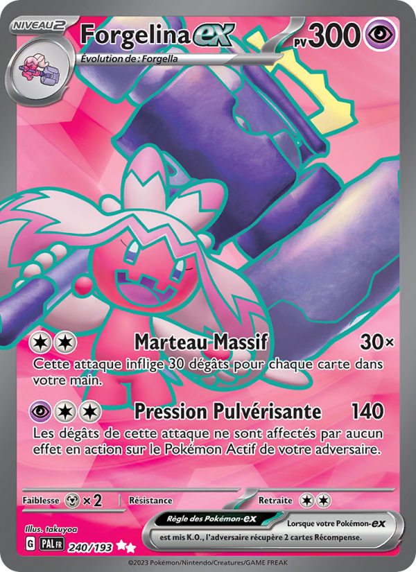 Forgelina-ex 240 — Paldea Evolved (French Pokémon TCG card)