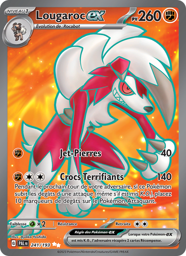Lougaroc-ex 241 — Paldea Evolved (French Pokémon TCG card)