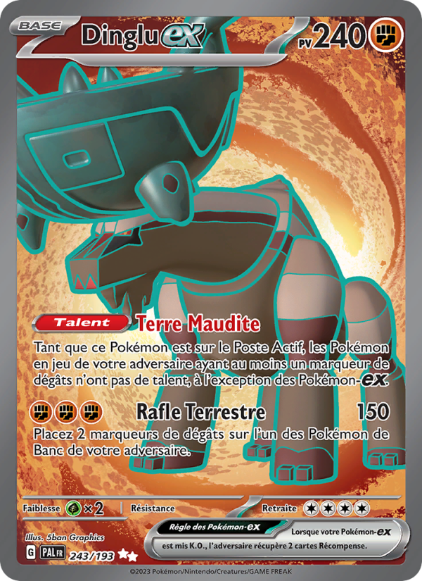 Dinglu-ex 243 — Paldea Evolved (French Pokémon TCG card)