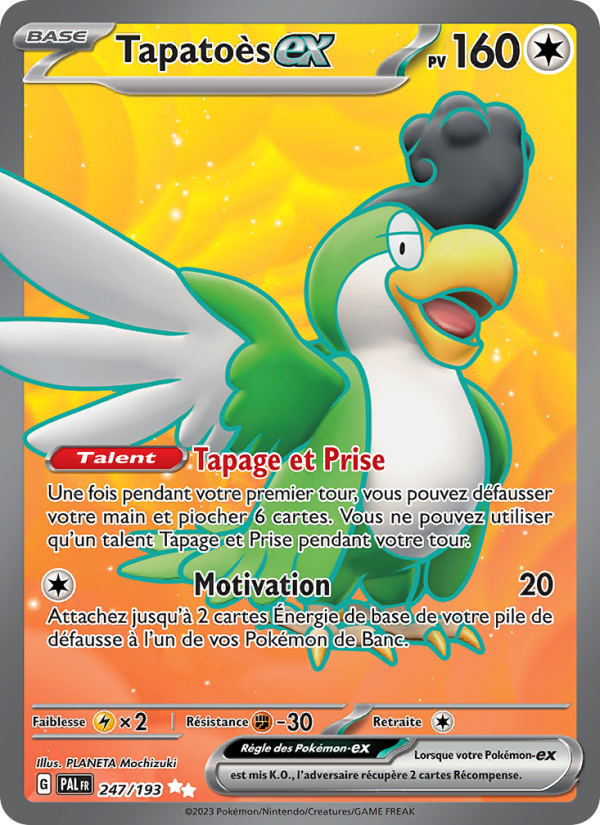 Tapatoès-ex 247 — Paldea Evolved (French Pokémon TCG card)