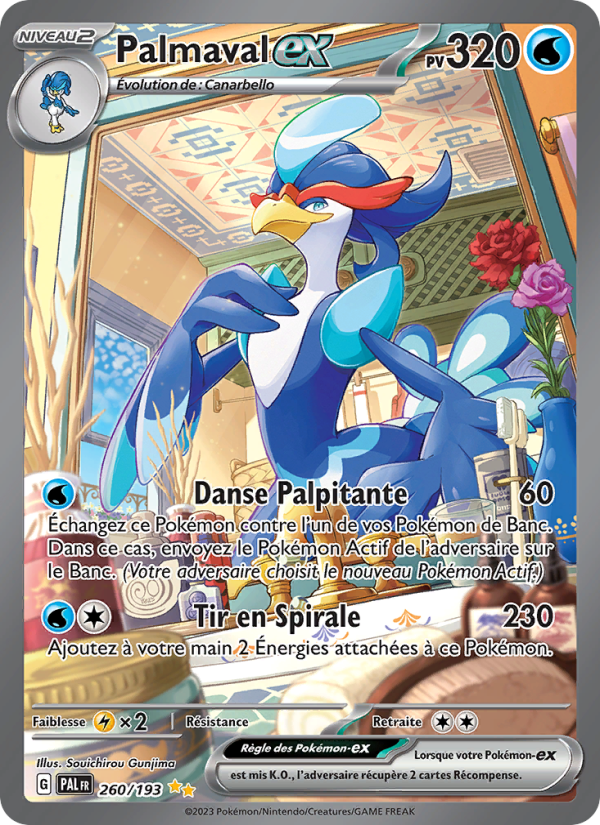 Palmaval-ex 260 — Paldea Evolved (French Pokémon TCG card)