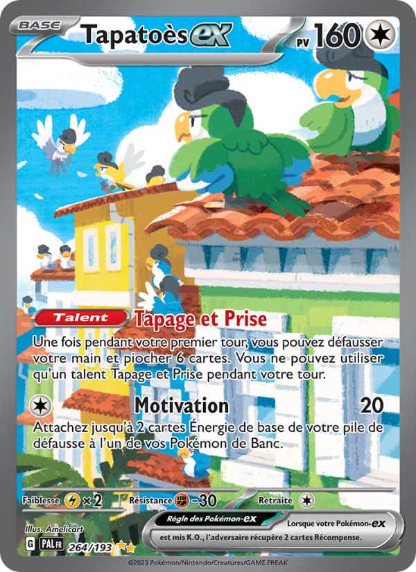 Tapatoès-ex 264 — Paldea Evolved (French Pokémon TCG card)