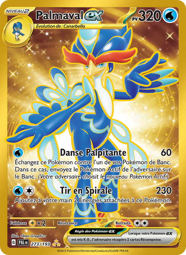 Palmaval-ex 273 — Paldea Evolved (French Pokémon TCG card)
