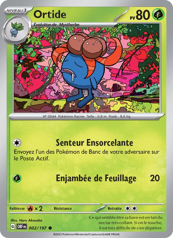 Ortide 002 — Obsidian Flames (French Pokémon TCG card)