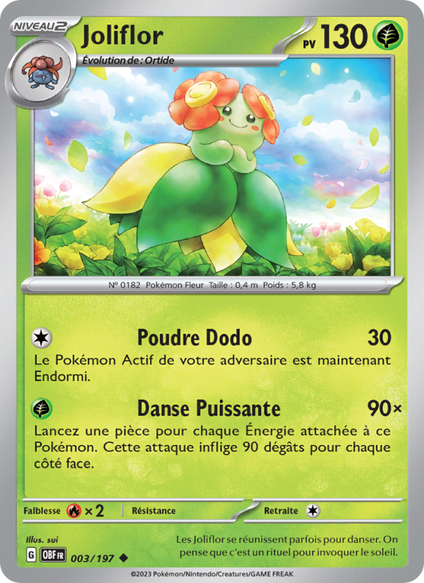 Joliflor 003 — Obsidian Flames (French Pokémon TCG card)