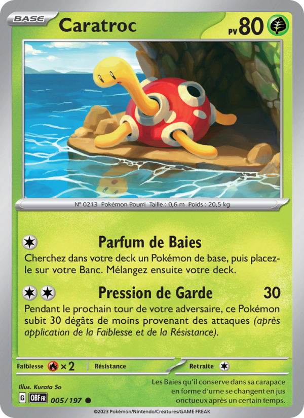Caratroc 005 — Obsidian Flames (French Pokémon TCG card)