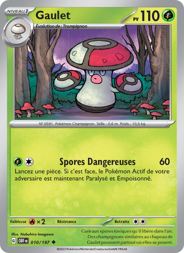 Gaulet 010 — Obsidian Flames (French Pokémon TCG card)