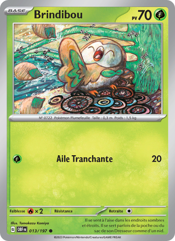 Brindibou 013 — Obsidian Flames (French Pokémon TCG card)