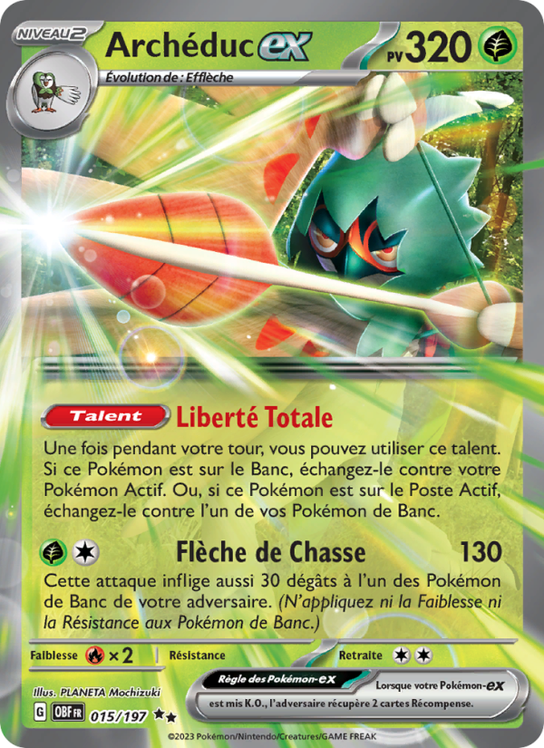 Archéduc-ex 015 — Obsidian Flames (French Pokémon TCG card)