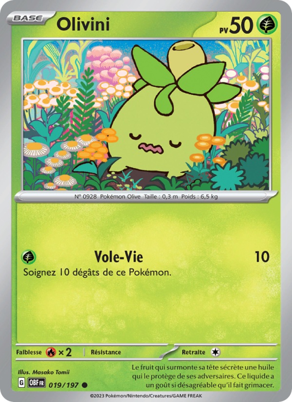 Olivini 019 — Obsidian Flames (French Pokémon TCG card)