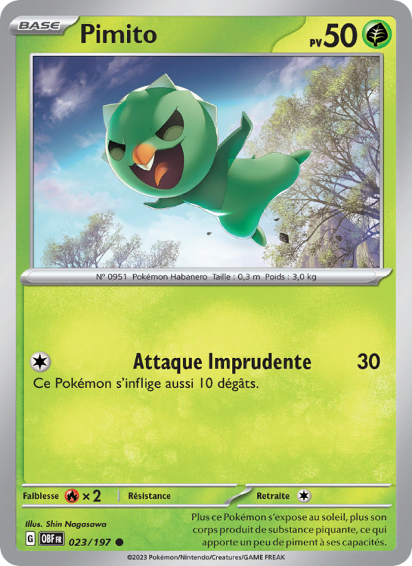 Pimito 023 — Obsidian Flames (French Pokémon TCG card)