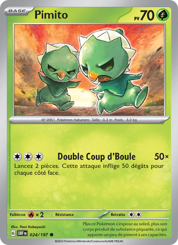Pimito 024 — Obsidian Flames (French Pokémon TCG card)