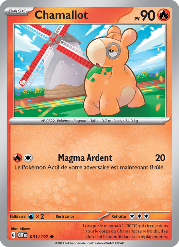 Chamallot 031 — Obsidian Flames (French Pokémon TCG card)