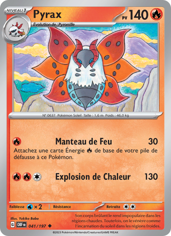 Pyrax 041 — Obsidian Flames (French Pokémon TCG card)