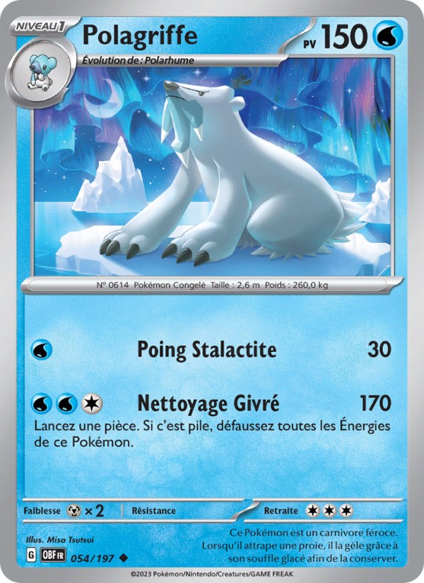 Polagriffe 054 — Obsidian Flames (French Pokémon TCG card)